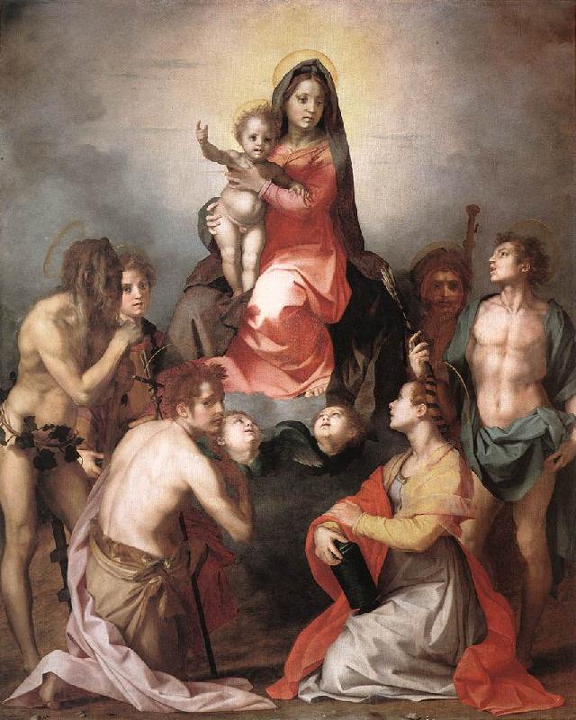 Andrea del Sarto Madonna in Glory and Saints France oil painting art